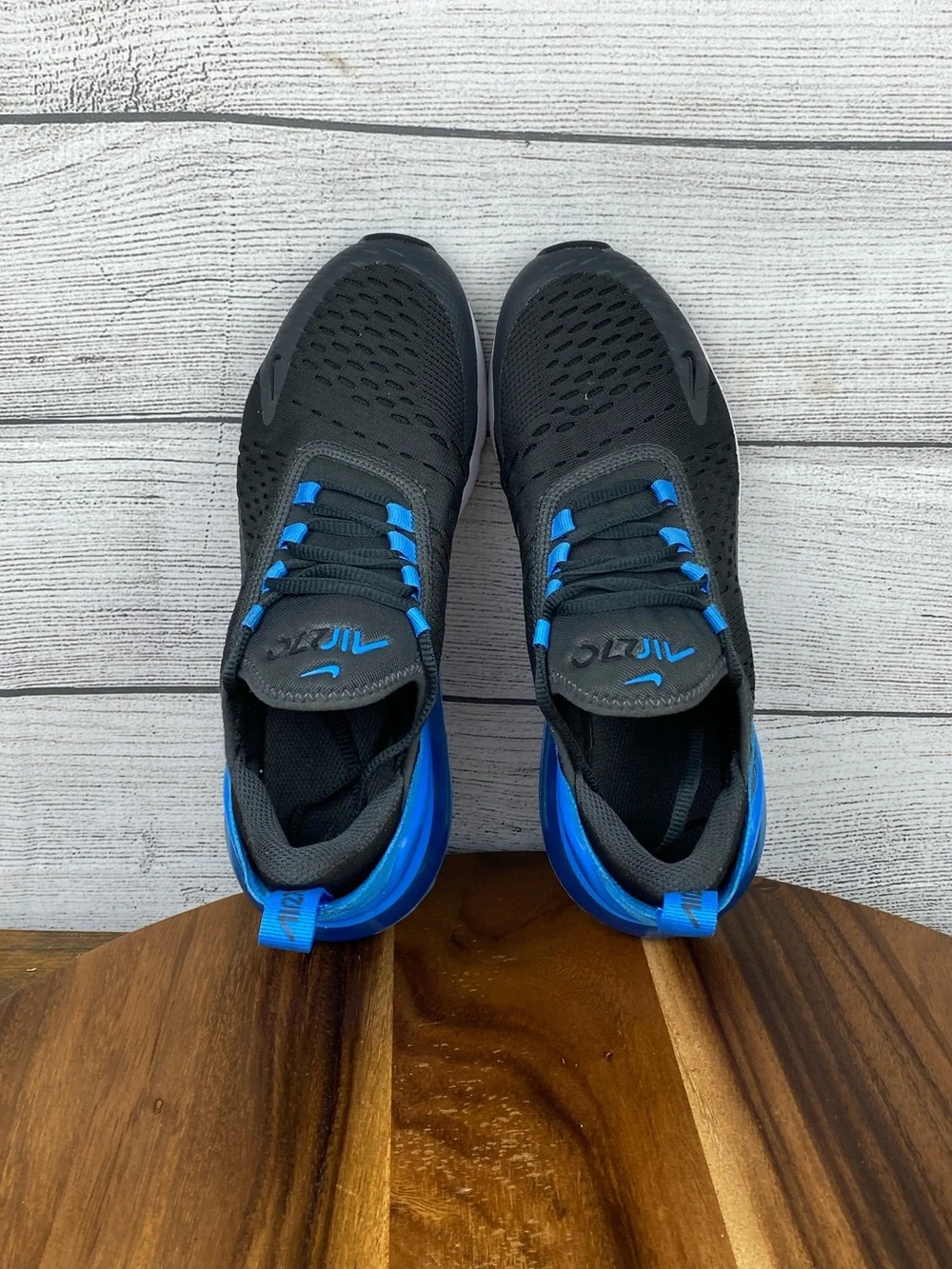Nike Air Max 270 Grey Photo Blue Youth Shoes 943345-034 Sneaker Size 5 Y